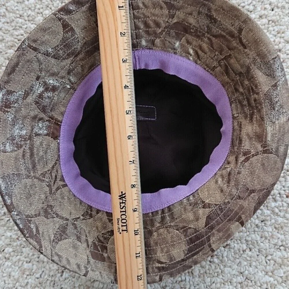 Coach signature metallic bucket hat